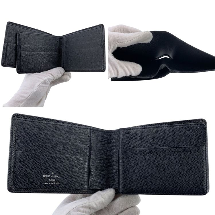 Louis Vuitton Leather Wallet Taiga Porte Billet image 6
