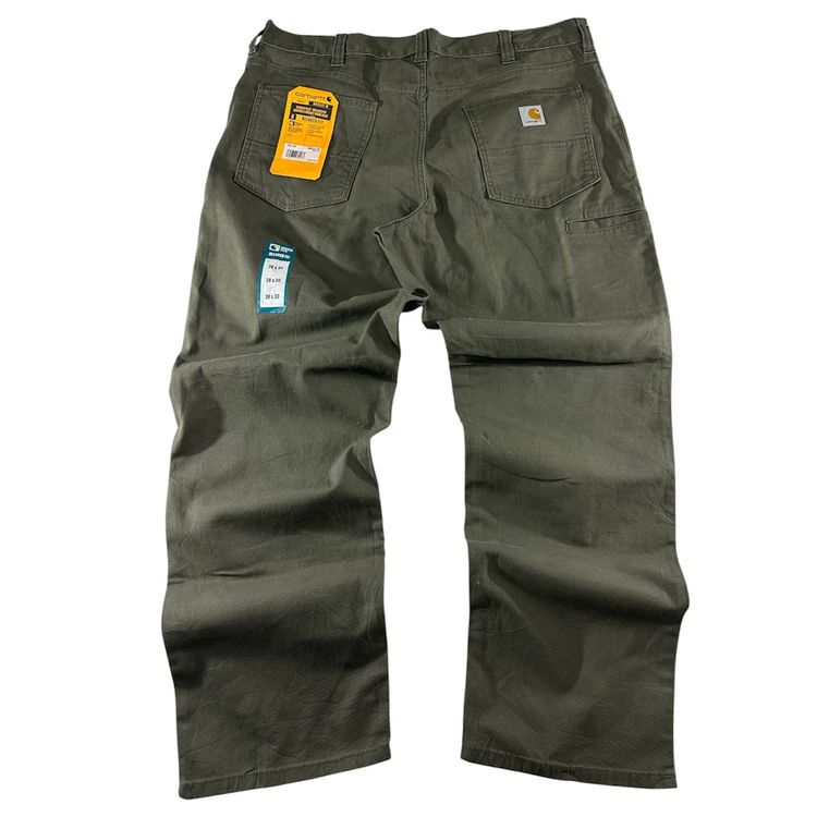 Carhartt Rugged Flex Relaxed Fit Canvas 5-Pocket Work Pant Single Knee Olive Stone Non Canva Uomo (52 IT)