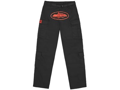 Corteiz Guerillaz Cargos Black/Red