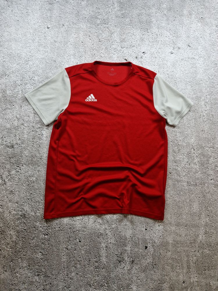 Adidas Red And White Short Sleeve T-Shirt
