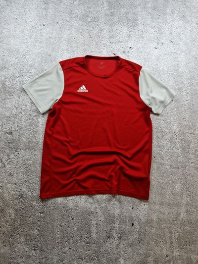 Adidas Red And White Short Sleeve T-Shirt