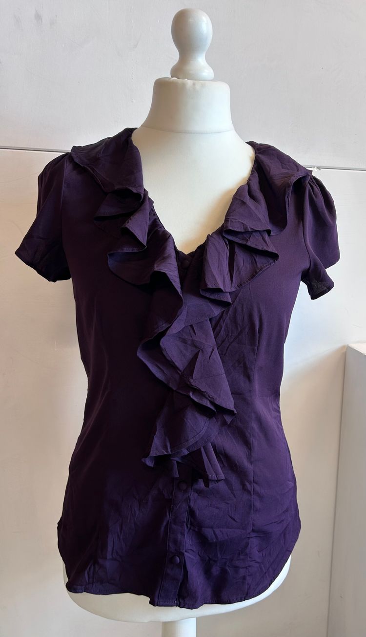 Banana Republic Banana Republic Purple Ruffle Blouse product image