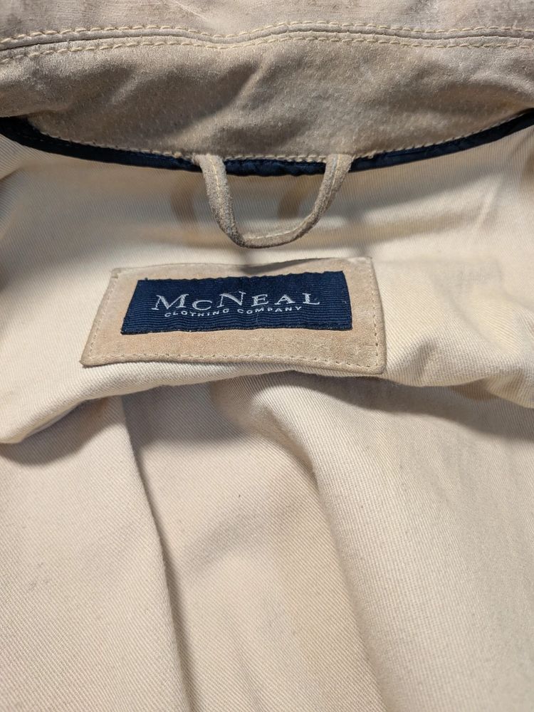 Giacca in vera pelle scamosciata McNeal - Beige/Sabbia Style Vintage - T. L/XL image 9