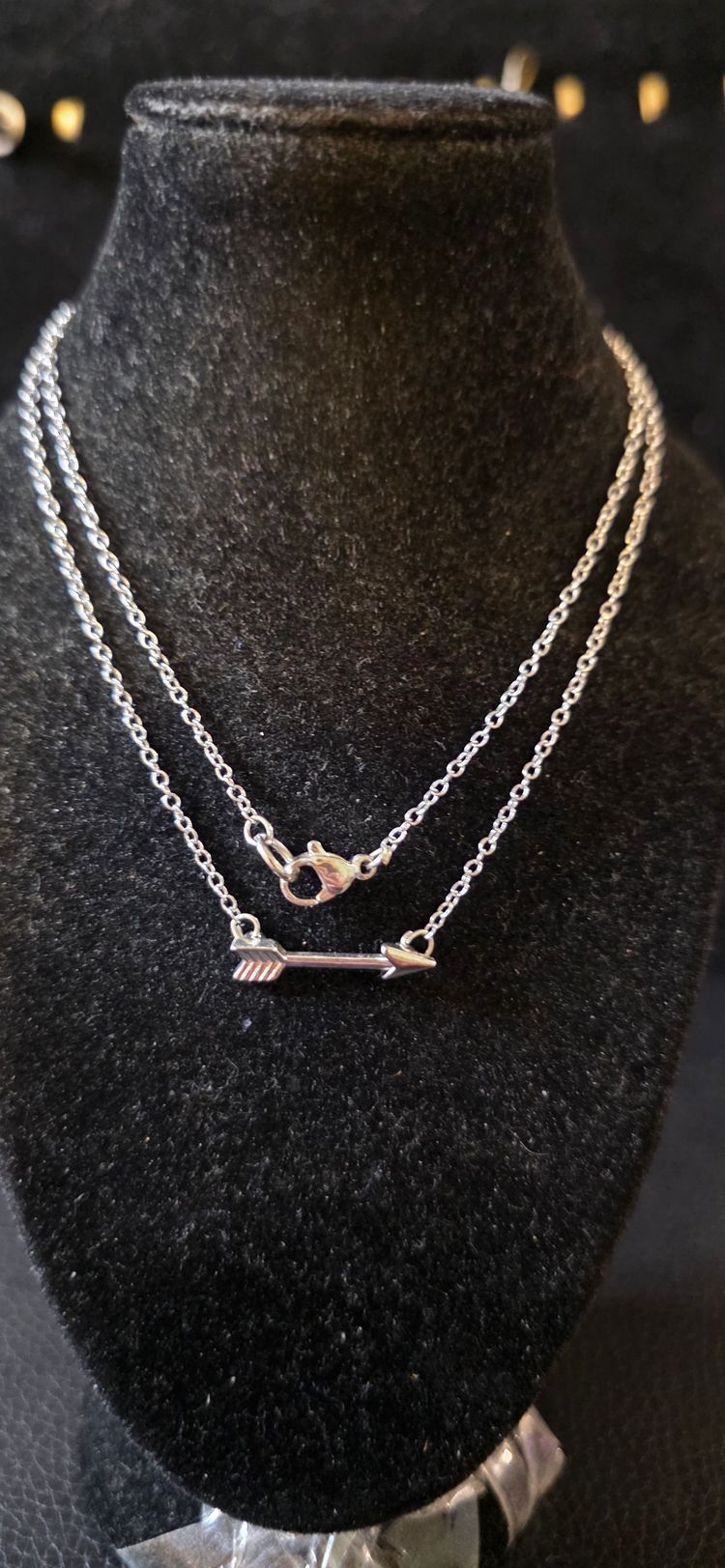 Silver Arrow Pendant Necklace