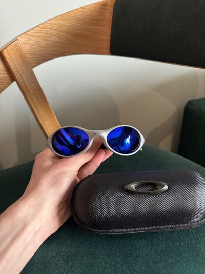 Oakley Sunglasses With Blue Mirrored Lenses