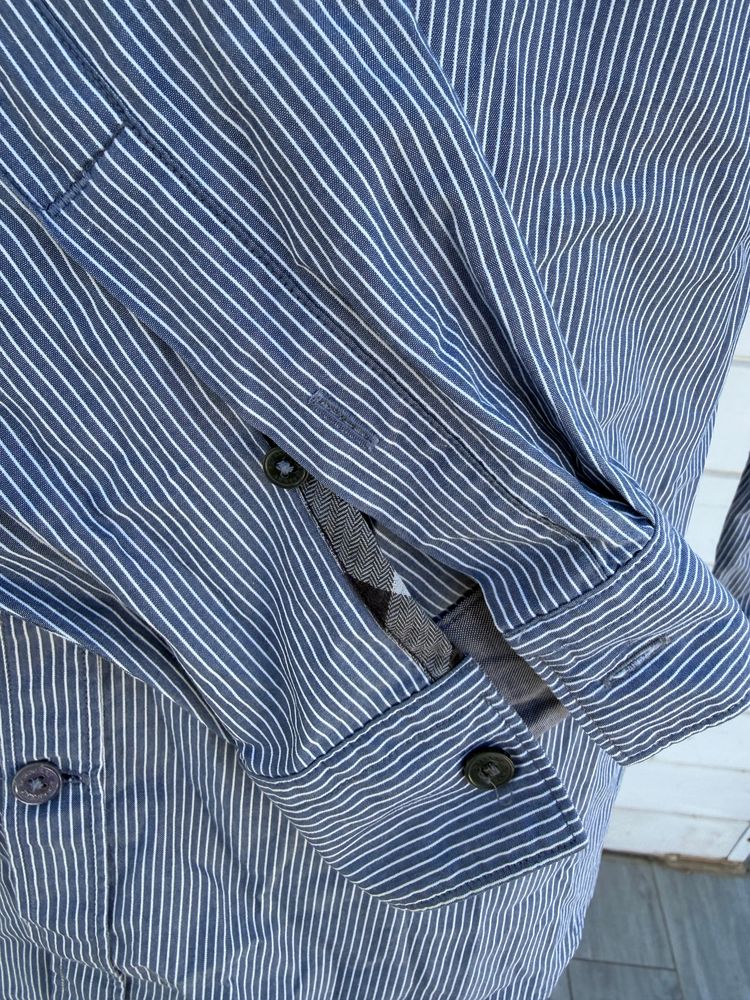 Burberry Brit Men'S Striped Button-Up Shirt M image 6
