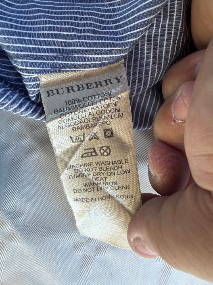 Burberry Brit Men'S Striped Button-Up Shirt M image 9