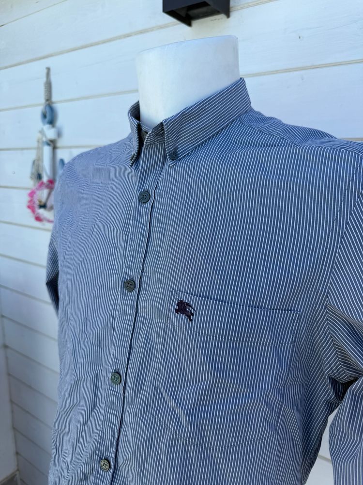 Burberry Brit Men'S Striped Button-Up Shirt M obraz 1