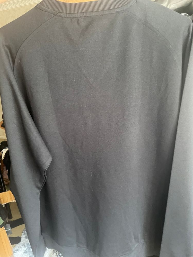 Balmain Black Sweatshirt With Blue Logo 4