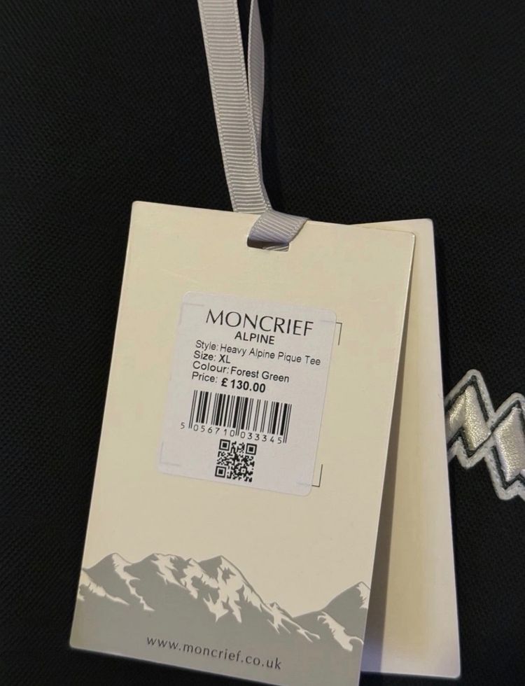 Moncrief Alpine Heavy Pique Tee Shirt Forest Green XL Relaxed Fit NWT 7