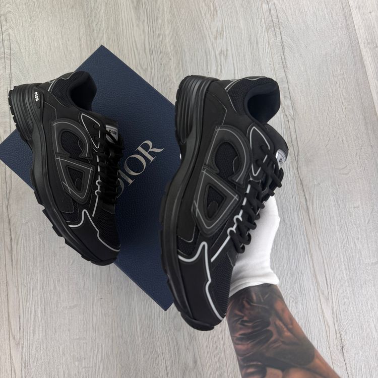 Dior B30 Men’s Triple Black Trainers - 42 (Fit Uk 8) (Copy) imagen 11
