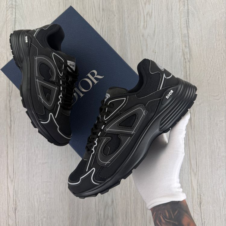 Dior B30 Men’s Triple Black Trainers - 42 (Fit Uk 8) (Copy) imagen 6