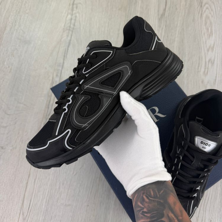 Dior B30 Men’s Triple Black Trainers - 42 (Fit Uk 8) (Copy) imagen 9