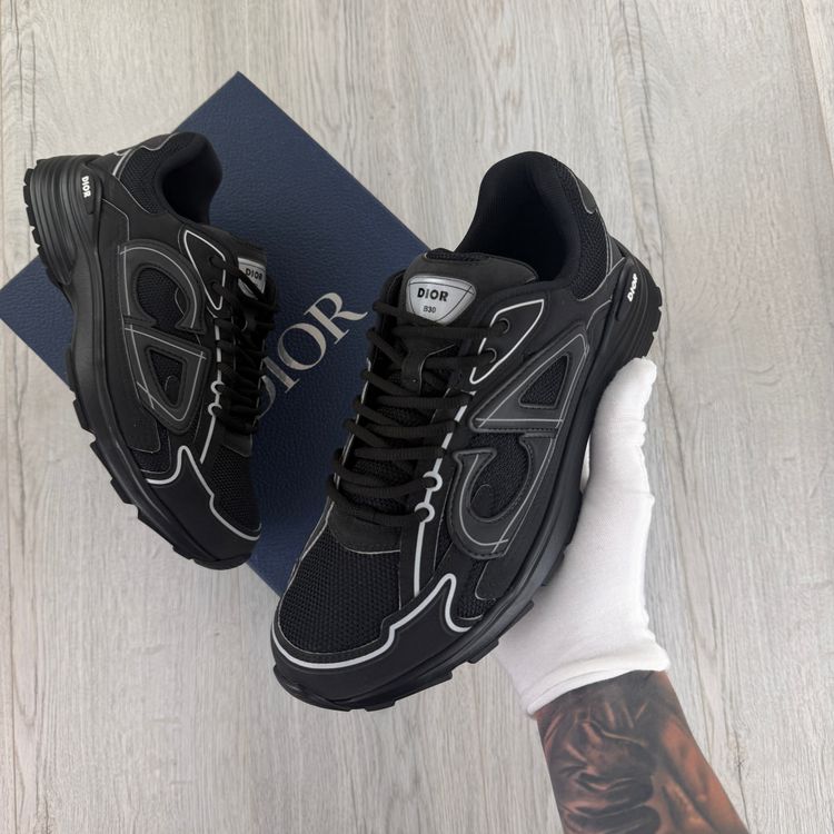 Dior B30 Men’s Triple Black Trainers - 42 (Fit Uk 8) (Copy) imagen 5