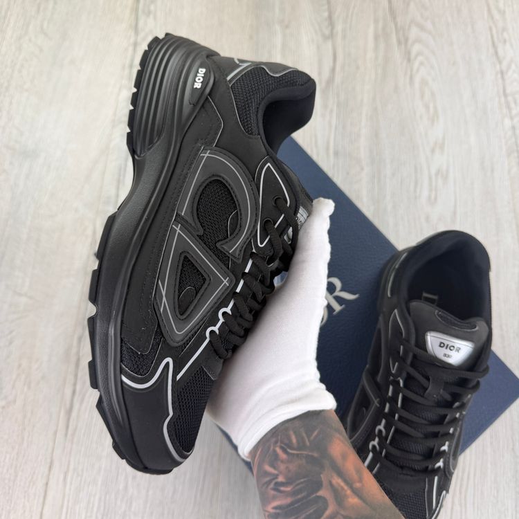 Dior B30 Men’s Triple Black Trainers - 42 (Fit Uk 8) (Copy) imagen 3