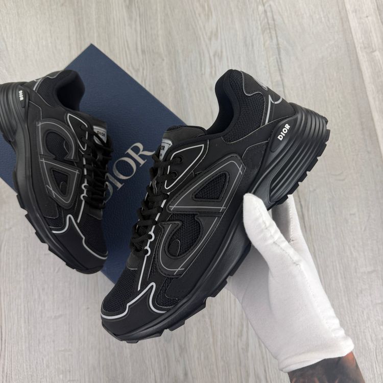 Dior B30 Men’s Triple Black Trainers - 42 (Fit Uk 8) (Copy) imagen 7