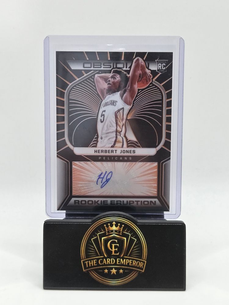 Herbert Jones (New Orleans) 24/50 Autographed Card Obsidian 2021-2022 imagen 1