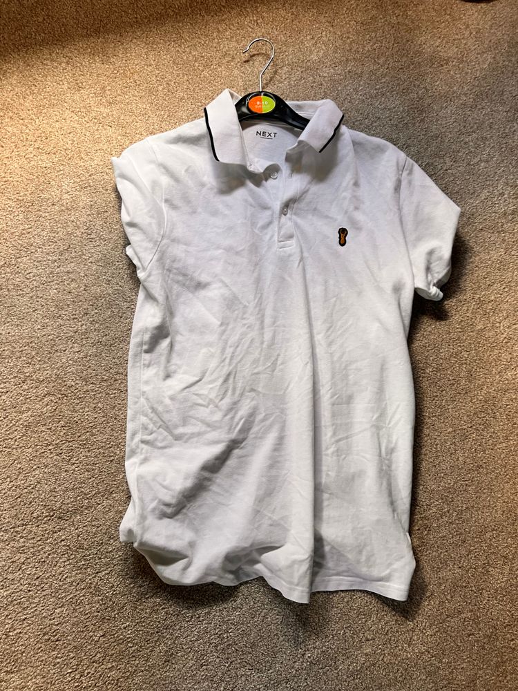 Next White Polo Shirt image 1