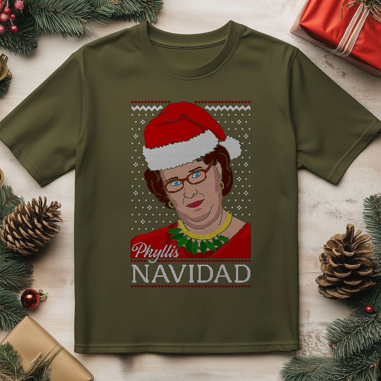 Phyllis-Navidad T-Shirt - Festively image 4