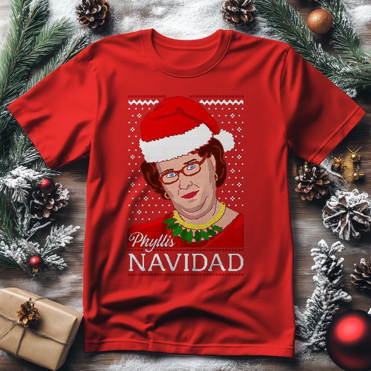 Phyllis-Navidad T-Shirt - Festively image 7