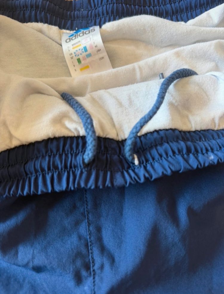 Adidas Blue Shorts With Yellow Stripes image 5