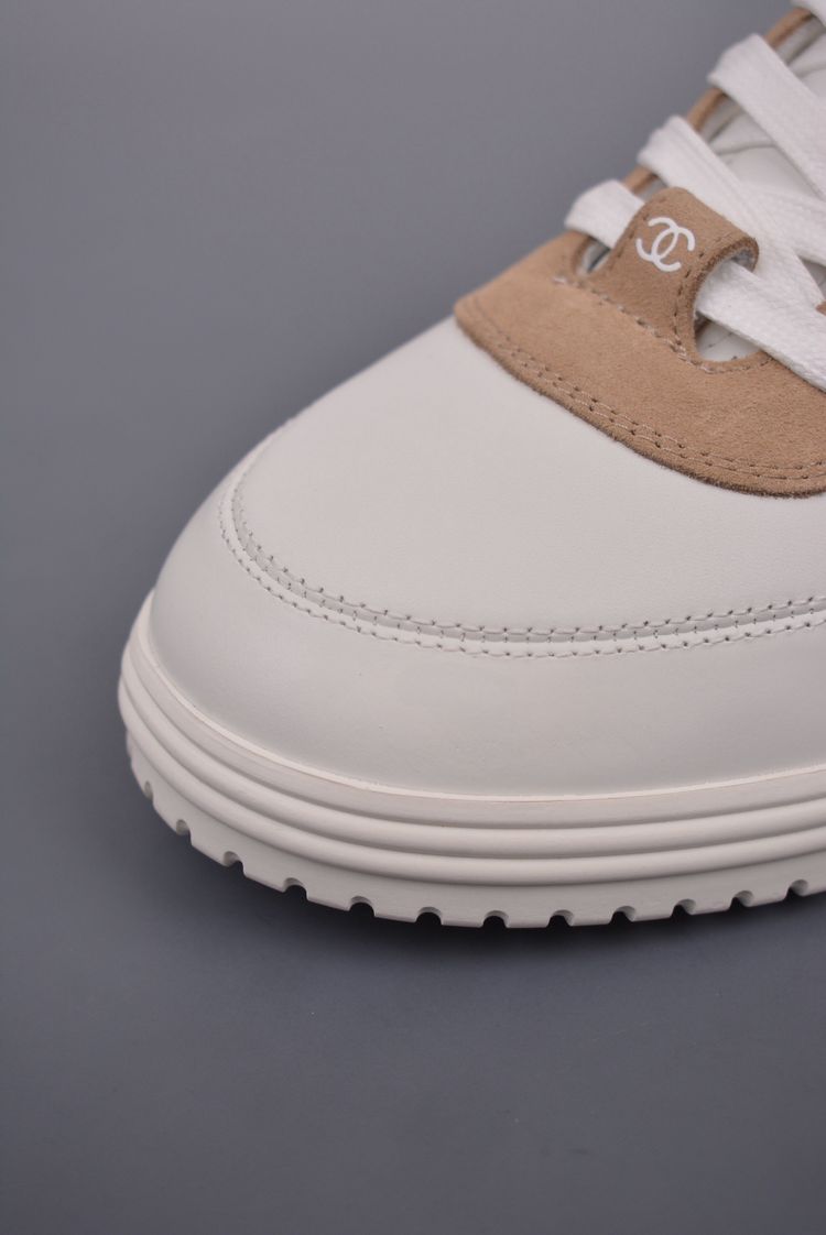Chanel Beige And White Sneakers 8