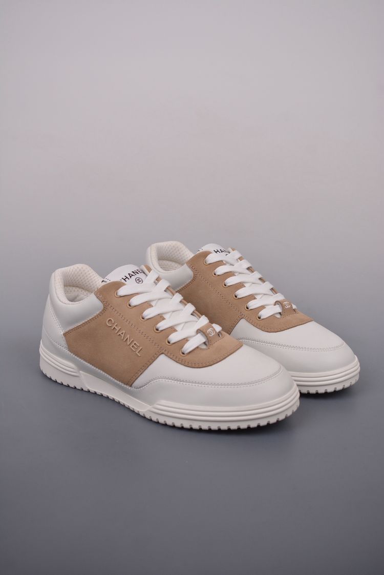 Chanel Beige And White Sneakers 2