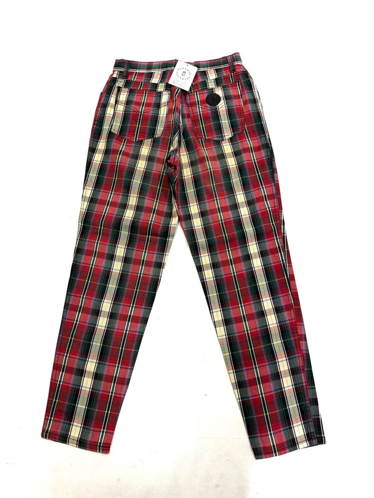 Immagine di Moschino Made in Italy pantalone a quadri taglia XS anni 90' 1
