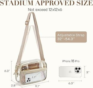 Clear Crossbody Bag With Adjustable Strap image 3