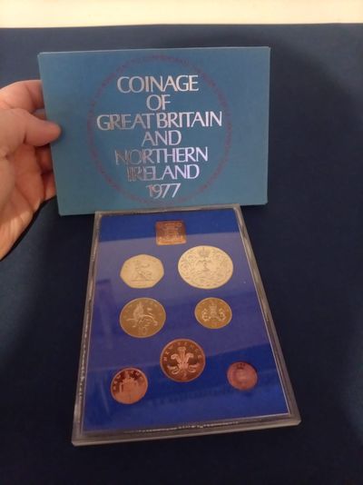 Coin set from Great Britain and Northern Ireland 1977