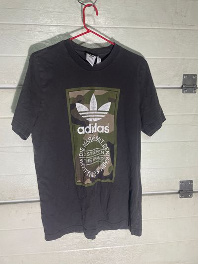 Adidas Black Camo Logo T-Shirt