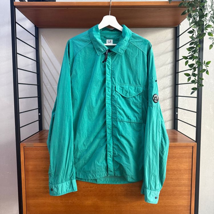 CP COMPANY Lens Chrome-R Overshirt | Green | XL P2P 23.5 (approx.)