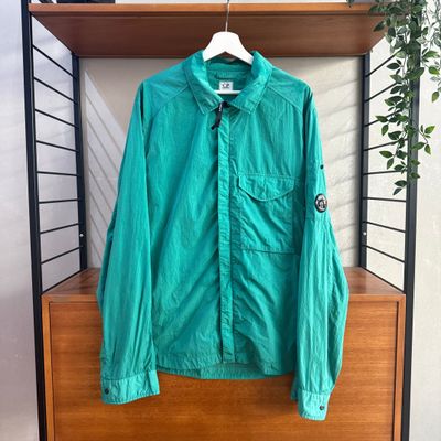 CP COMPANY Lens Chrome-R Overshirt | Green | XL P2P 23.5 (approx.)