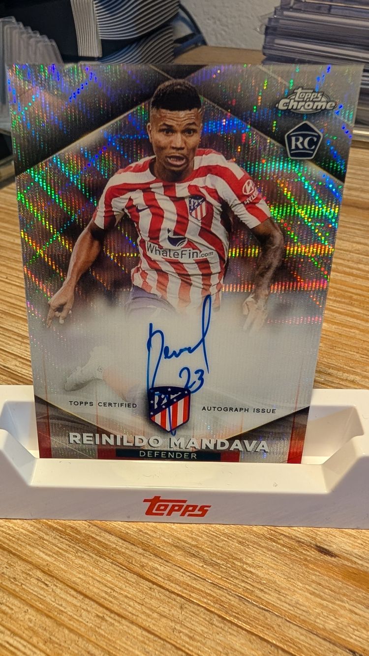 Reinildo Mandava Topps Chrome Auto /99 Atlético de Madrid