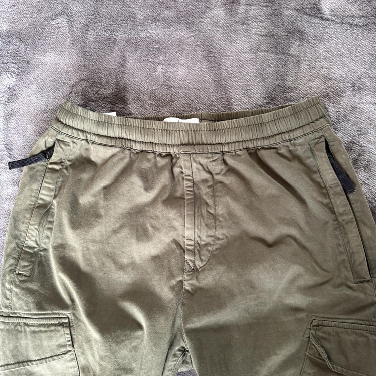Authentic Stone Island Re-T Cuffed Cargo Trousers Khaki - Small imagen 7