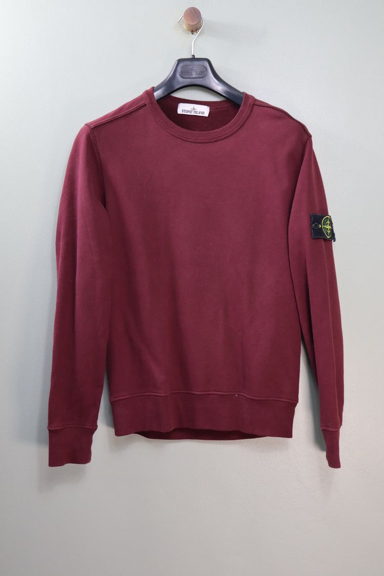 Stone Island Burgundy Jumper obraz 4