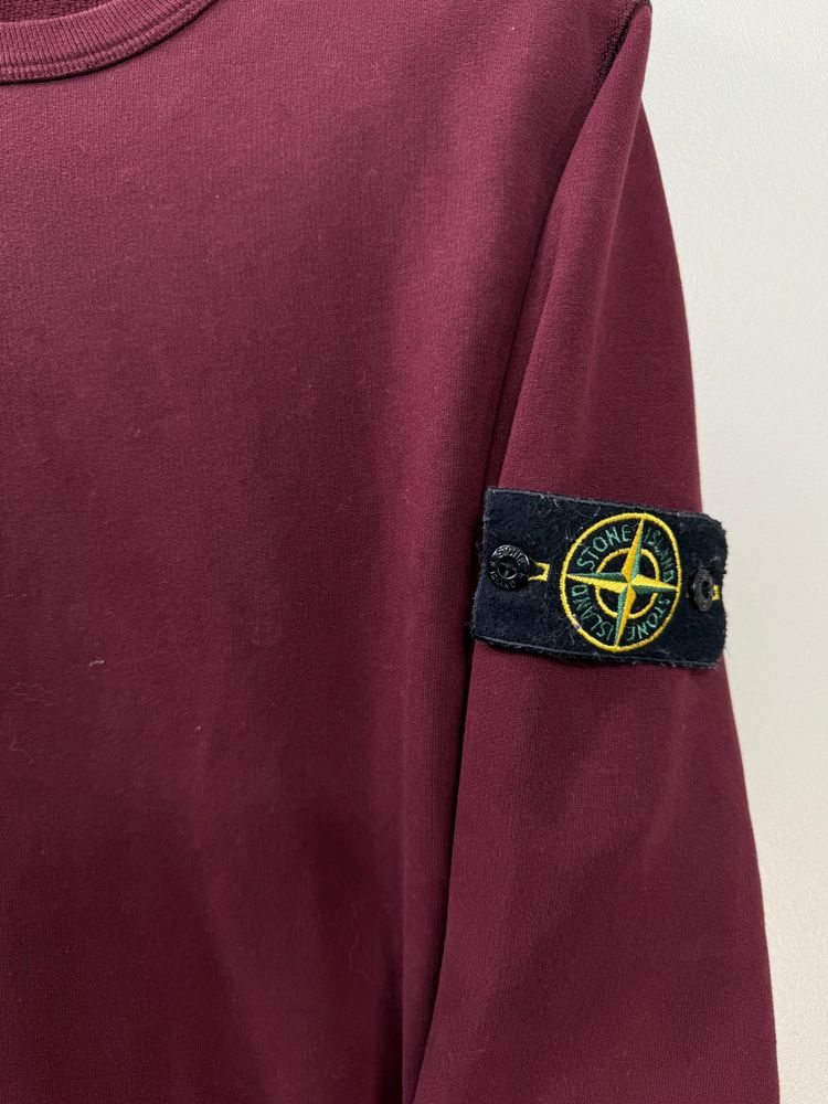 Stone Island Burgundy Jumper obraz 6