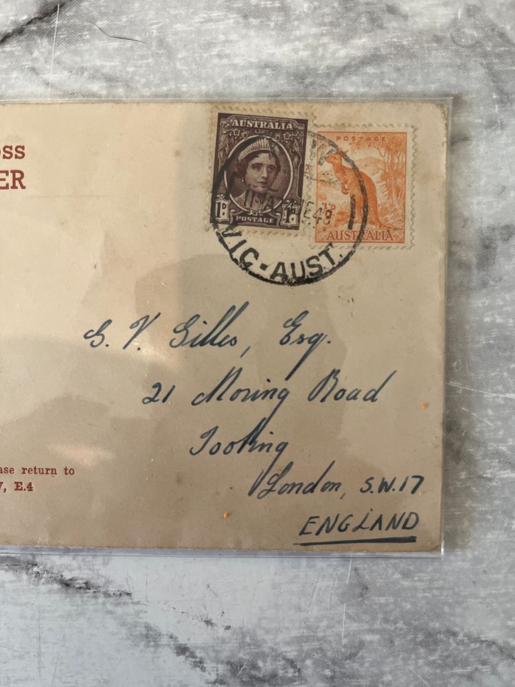 The envelope comes from "The Southern Cross Philatelic Trader" based in East Kew, Victoria, Australia, which supplied stamp dealers. image 2