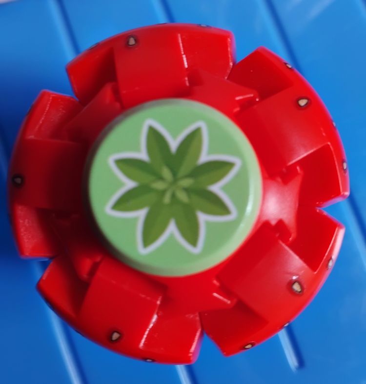Red Strawberry-Shaped Fidget Spinner Toy obraz 3