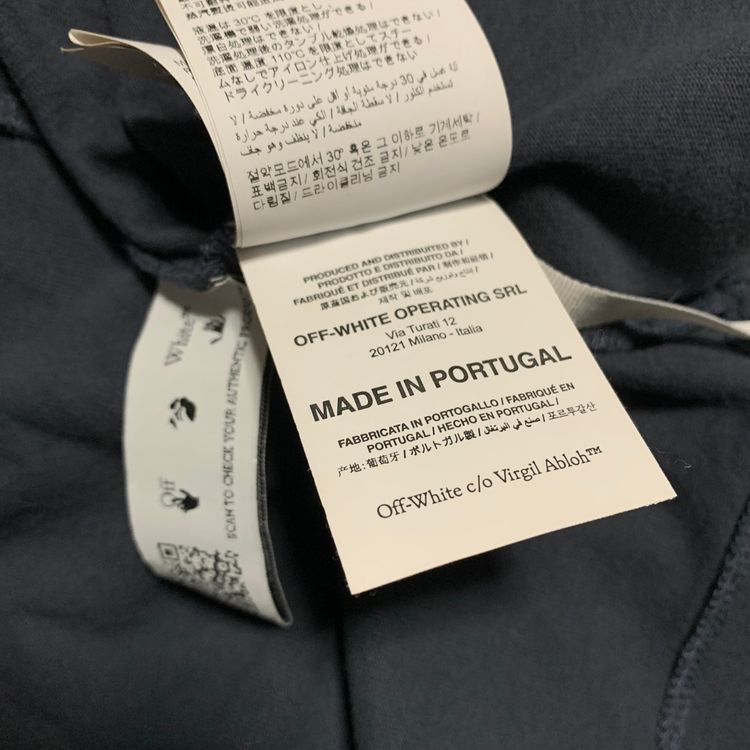 Off White Medium Lighting Arrows Blue Tee Virgil Abloh imagen 11