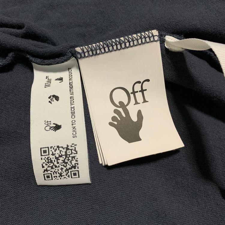 Off White Medium Lighting Arrows Blue Tee Virgil Abloh imagen 4