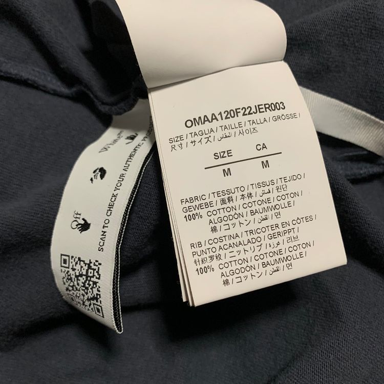 Off White Medium Lighting Arrows Blue Tee Virgil Abloh imagen 5
