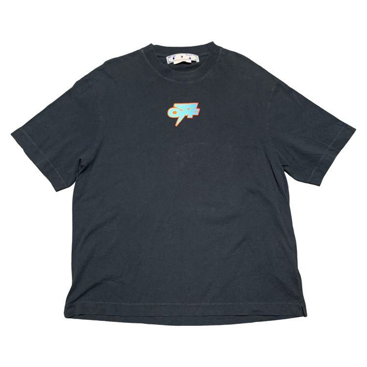 Off White Medium Lighting Arrows Blue Tee Virgil Abloh imagen 2