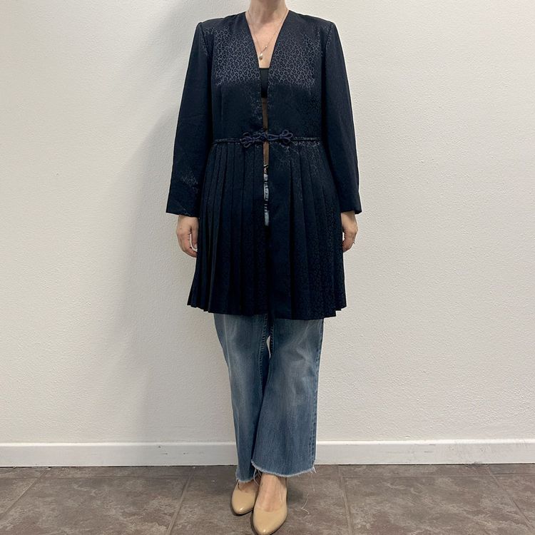Giacca sartoriale plissettata 80s 6