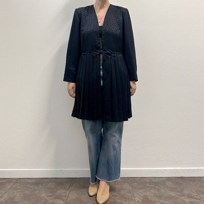 Giacca sartoriale plissettata 80s 6