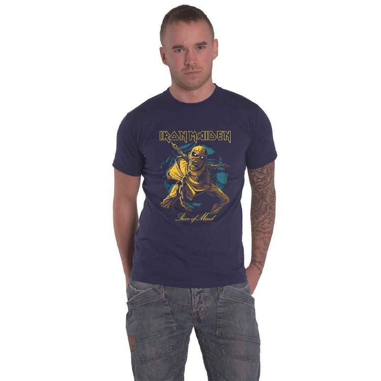 Iron Maiden Piece of Mind Gold Eddie T Shirt