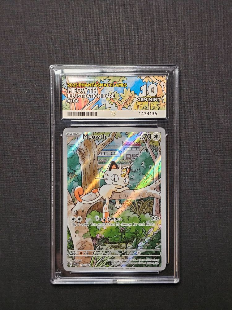Meowth 106/095 Ace Gem Mint 10 obraz 1