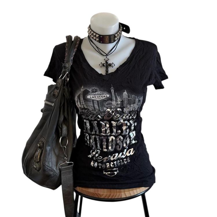 Harley-Davidson Black Graphic T-Shirt