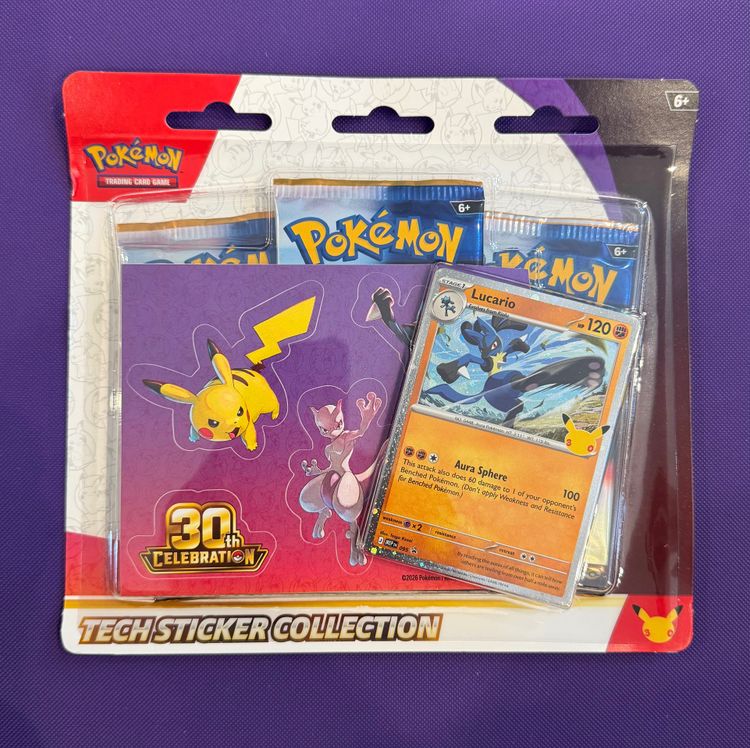 30th Lucario Tech Sticker Collection image 1