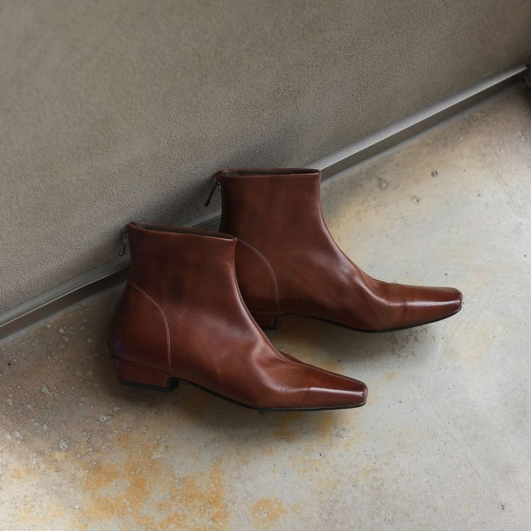 Brown Leather Ankle Boots image 1